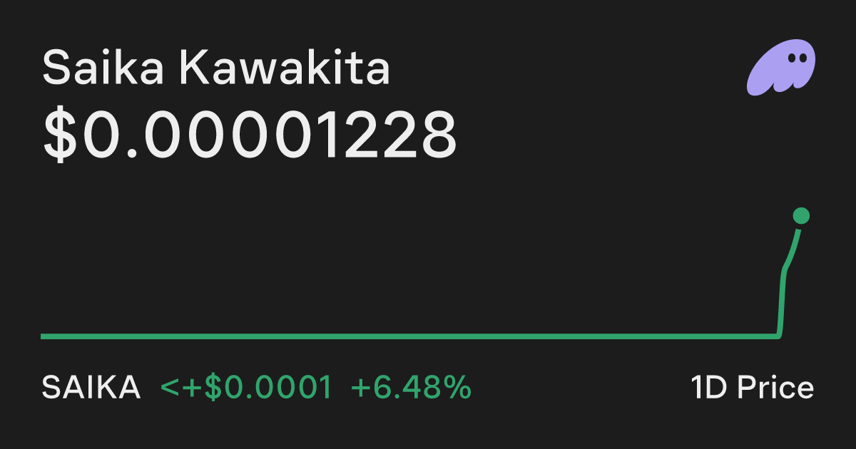 Saika Kawakita (SAIKA) Price Chart - Buy and Sell on Phantom